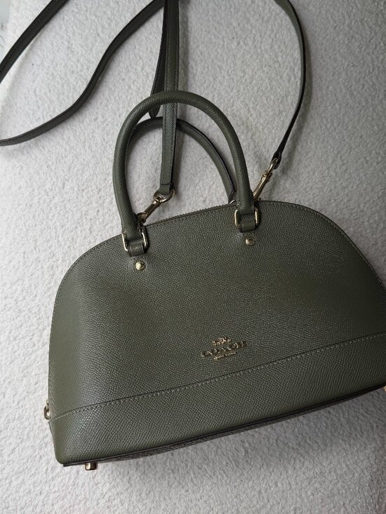 Coach Handbags - Coach Mini Sierra Satchel Green Bag